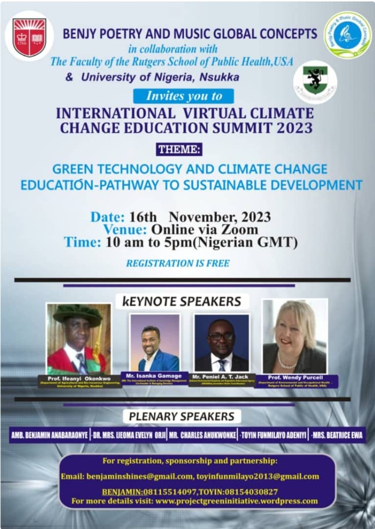 INTERNATIONAL VIRTUAL CLIMATE CHANGE EDUCATION SUMMIT 2023